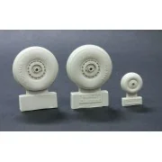 C-47 Skytrain wheels without cover - Plus model AL4068