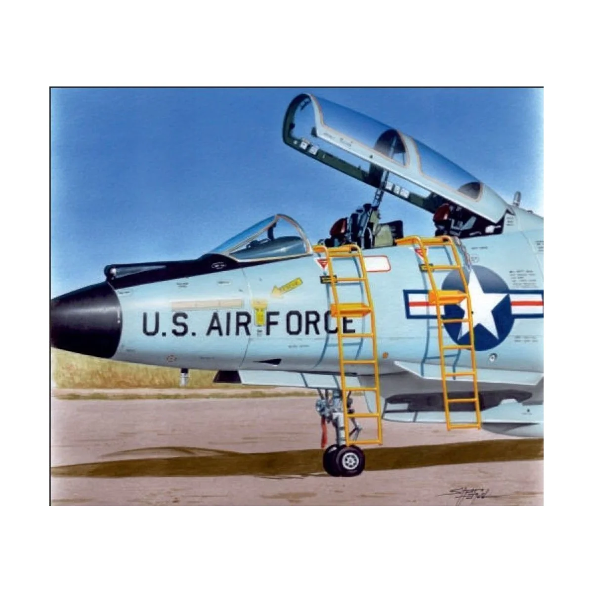 Ladder for F-101B, 1/48 - Plus model AL4086 Ladder for F-101B, 1/48 - Plus model AL4086