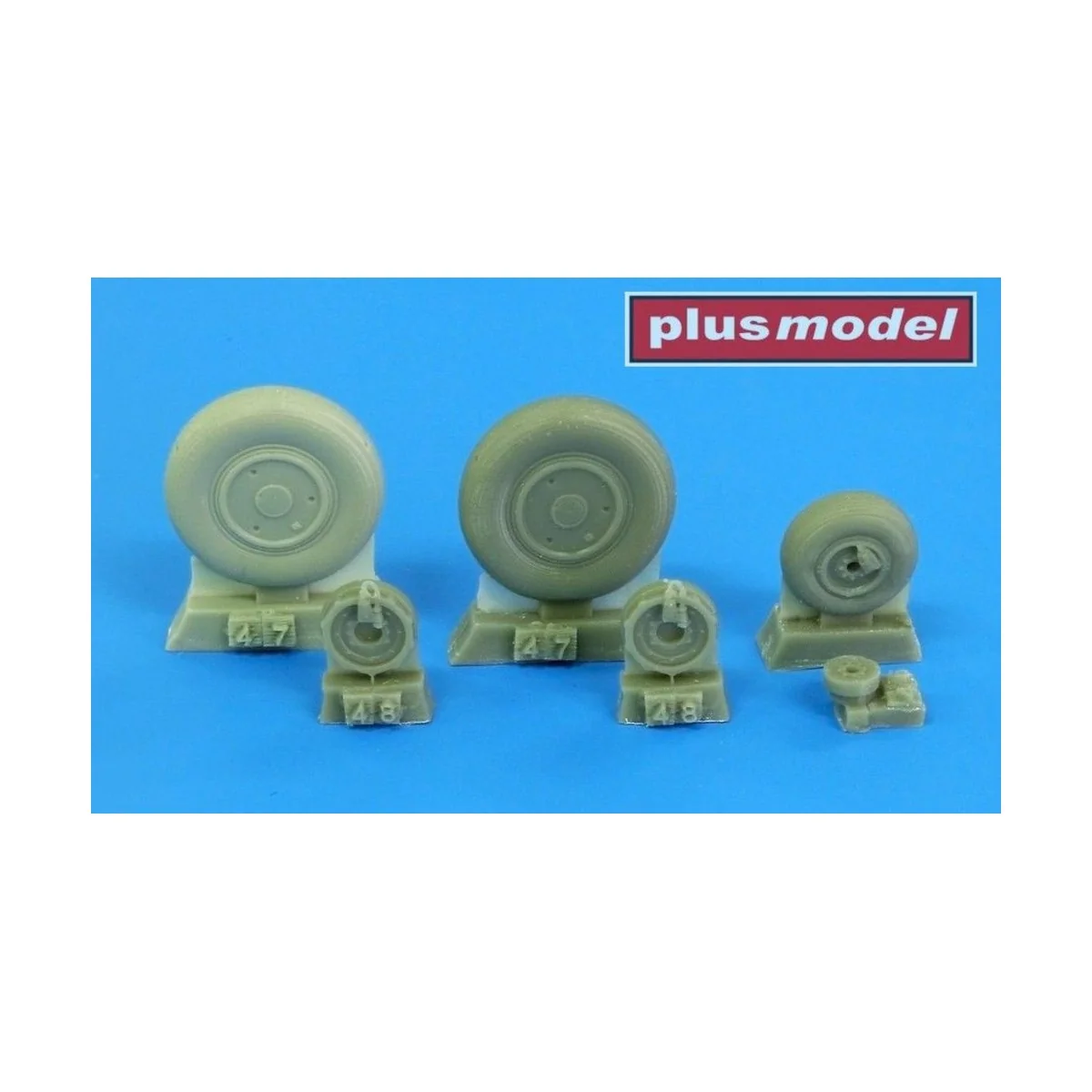 Mig-21 wheels late, 1/48 - Plus model AL4099