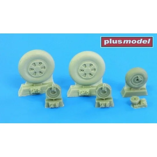 Mig-21 wheels early, 1/48 - Plus model AL4100