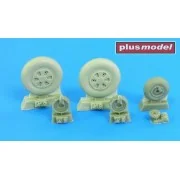 Mig-21 wheels early, 1/48 - Plus model AL4100