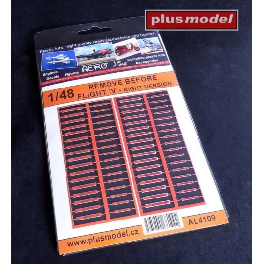 Remove Before flight night version, 1/48 - Plus model AL4109 Remove Before flight night version, 1/48 - Plus model AL4109