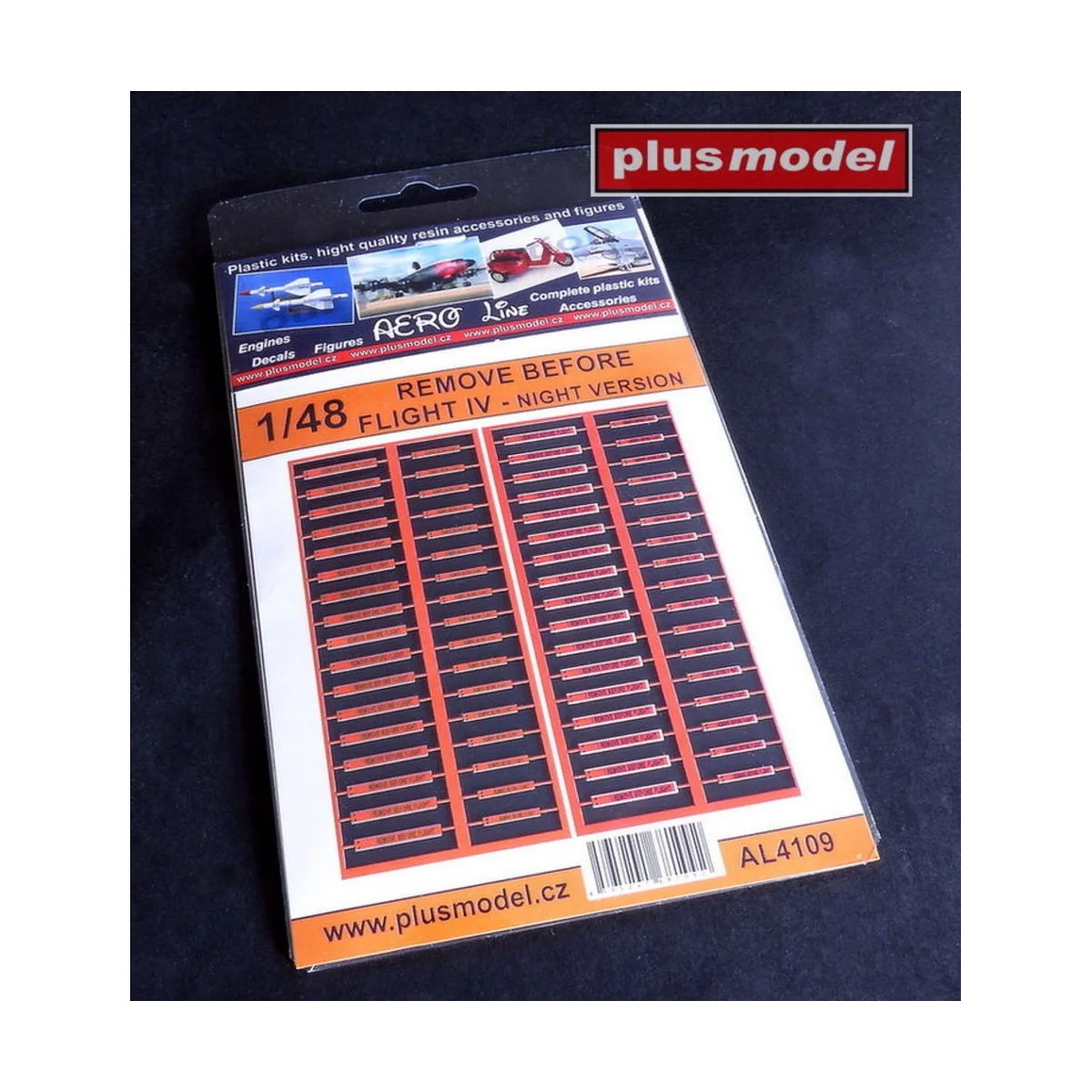 Remove Before flight night version, 1/48 - Plus model AL4109 Remove Before flight night version, 1/48 - Plus model AL4109