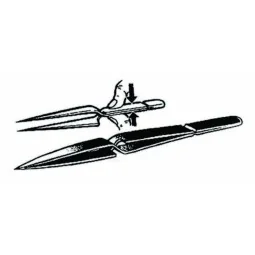 Kreuzpinzette Mit Druck zu öffnende Pinzette - Plus model 21