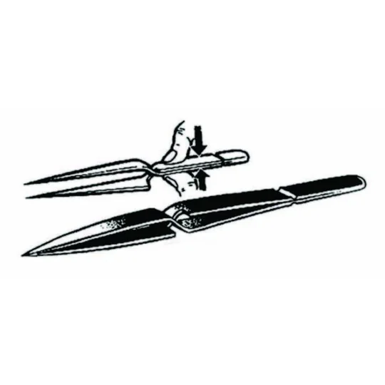 Kreuzpinzette Mit Druck zu öffnende Pinzette - Plus model 21