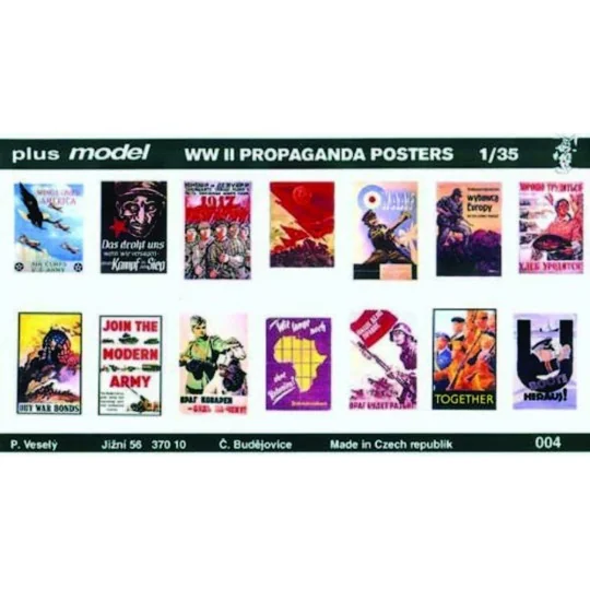 Propaganda Poster Gemischt Deutsch, Englisch, USA, Russisch., 1/35 ...