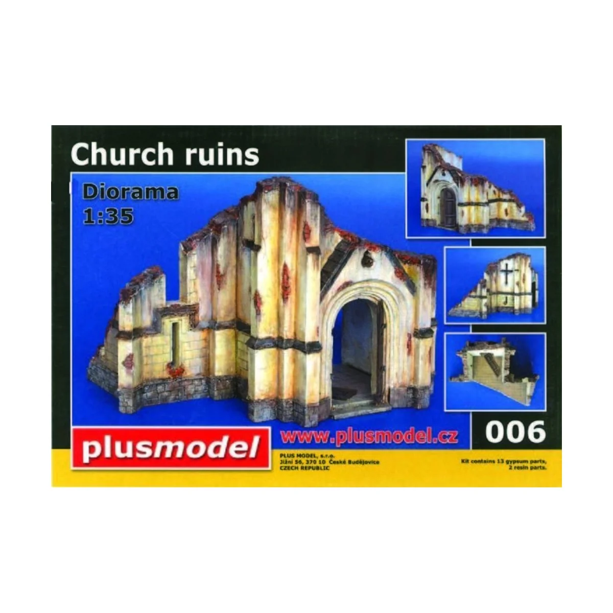 Kirchenruine WW II Keramik. - Plus model 6