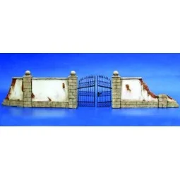 Mauer mit Metalltor, 1/35 - Plus model 7