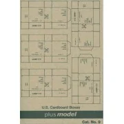 U.S. Transport Kartons WW II, 5 Stück pro Bogen. - Plus model 9
