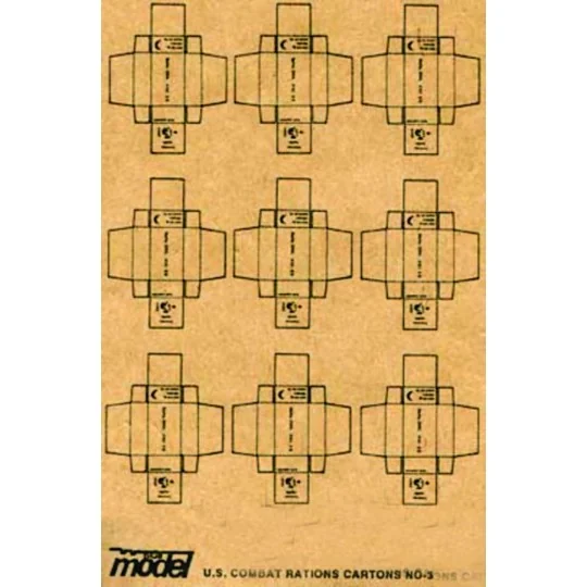 U.S. Kampf-Ration Kartons WW II - Plus model 11