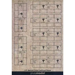 U.S. Medizin-Transp. Kartons WW II, 1/35 - Plus model 12