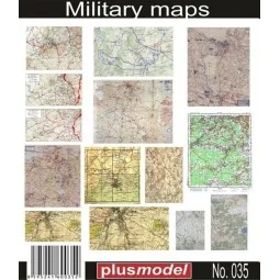 WW II Landkarten Universal einsetzbar, 1/35 - Plus model 35