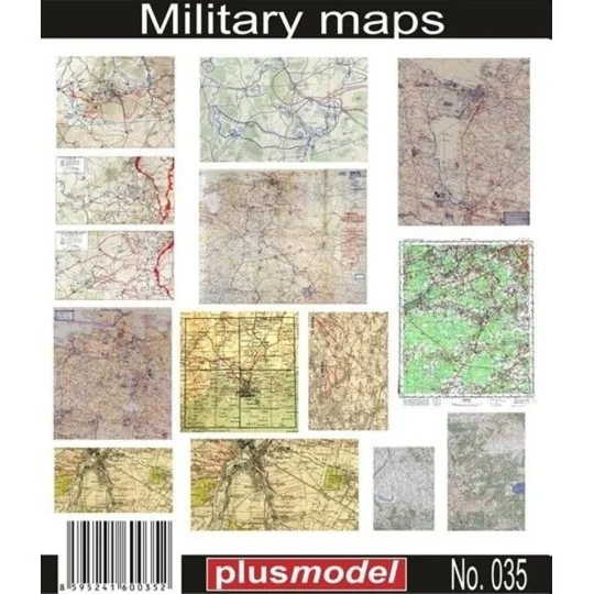 WW II Landkarten Universal einsetzbar - Plus model 35