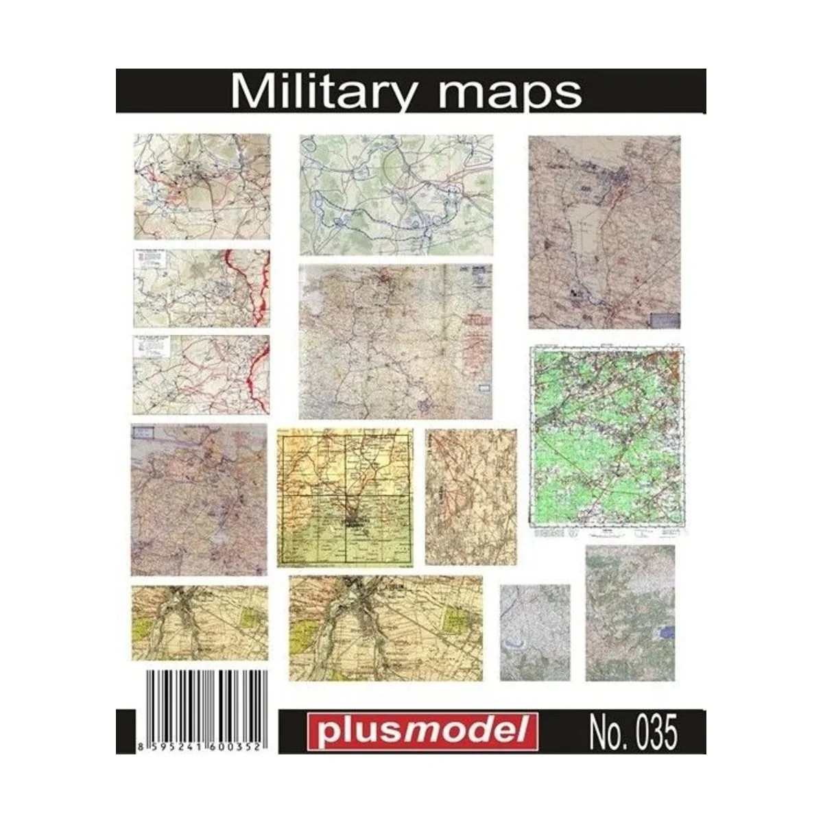 WW II Landkarten Universal einsetzbar, 1/35 - Plus model 35
