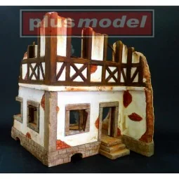 Deutsches Fachwerkhaus-Ruine, 1/35 - Plus model 47