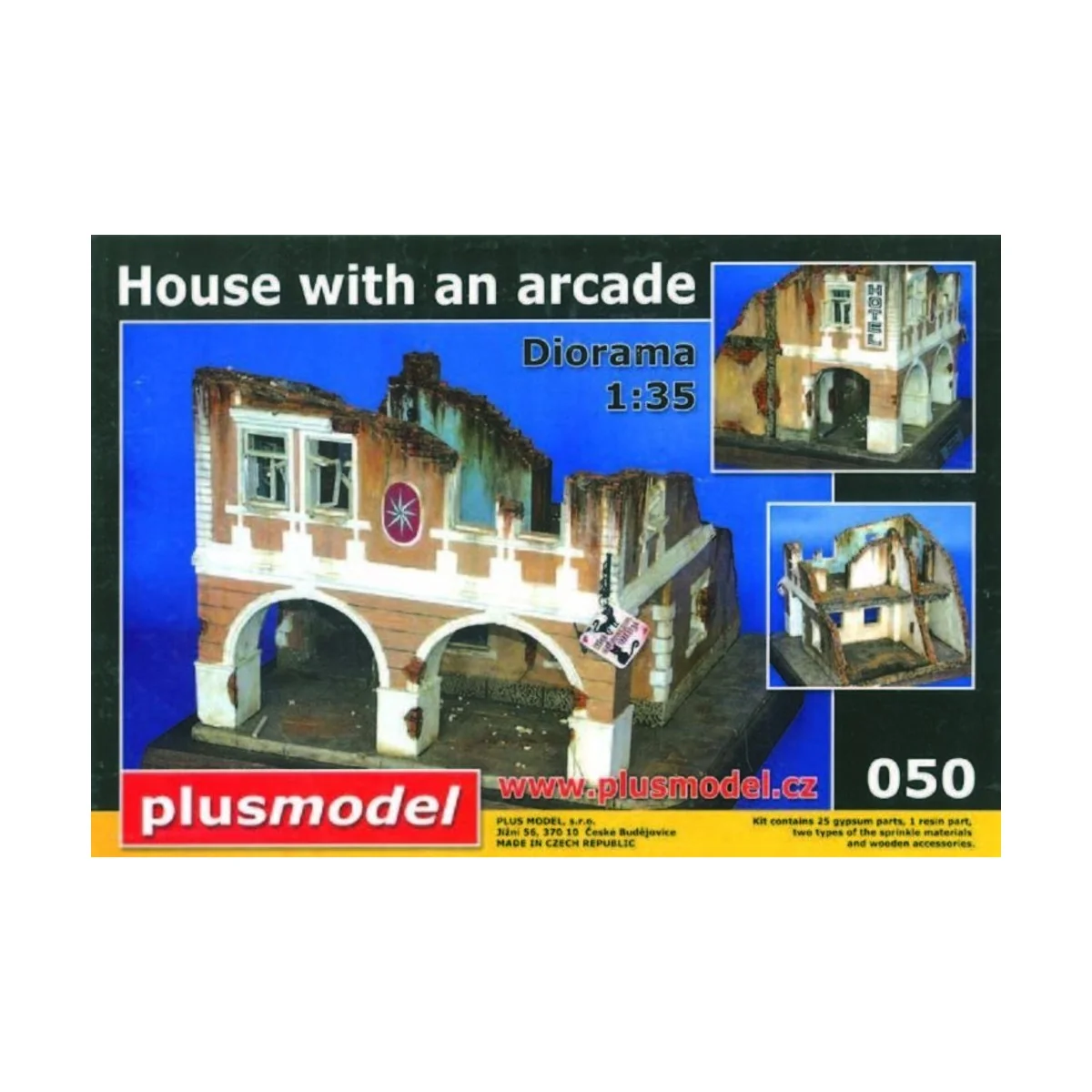 Haus mit Passage WW II, 1/35 - Plus model 50