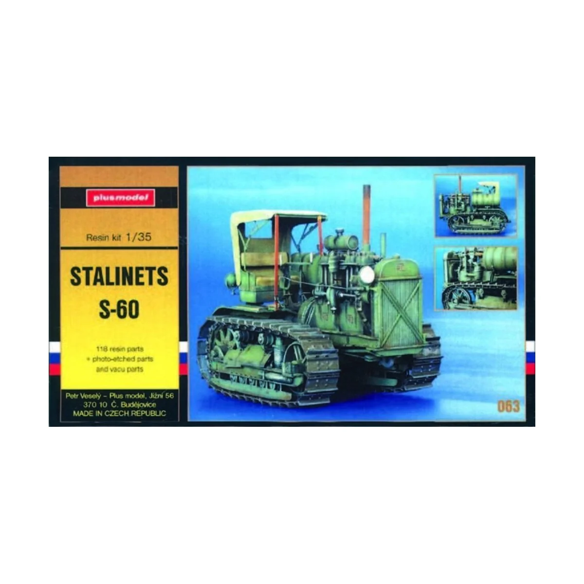 Stalinets S-60, 1/35 - Plus model 63 Stalinets S-60, 1/35 - Plus model 63