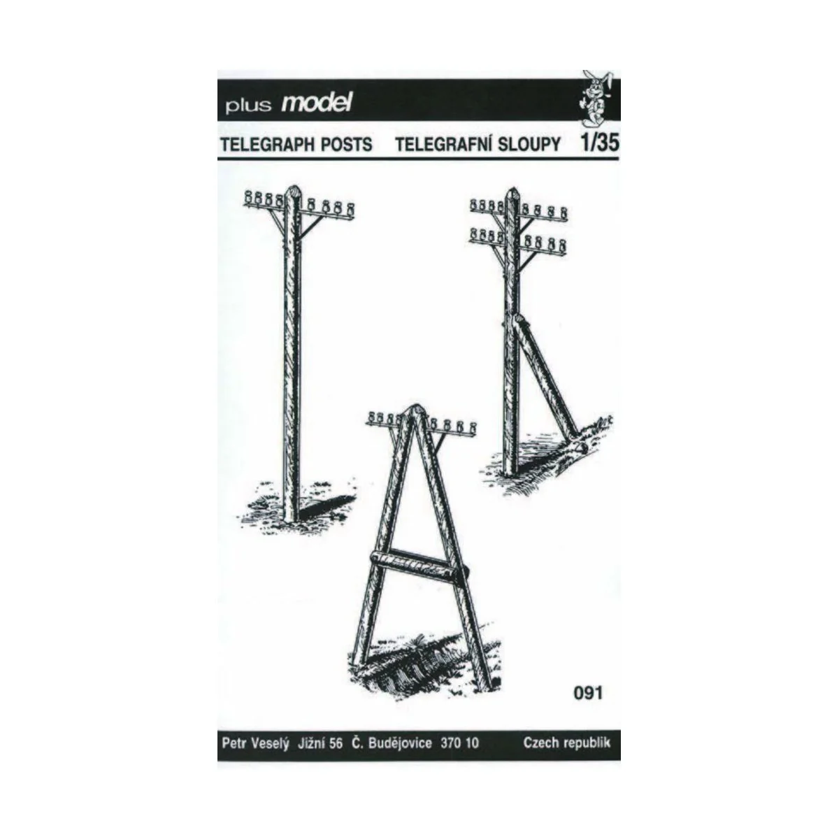 Telegrafenmasten, 1/35 - Plus model 83