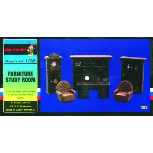 Möbel für Büro/Bibliothek, 1/35 - Plus model 93