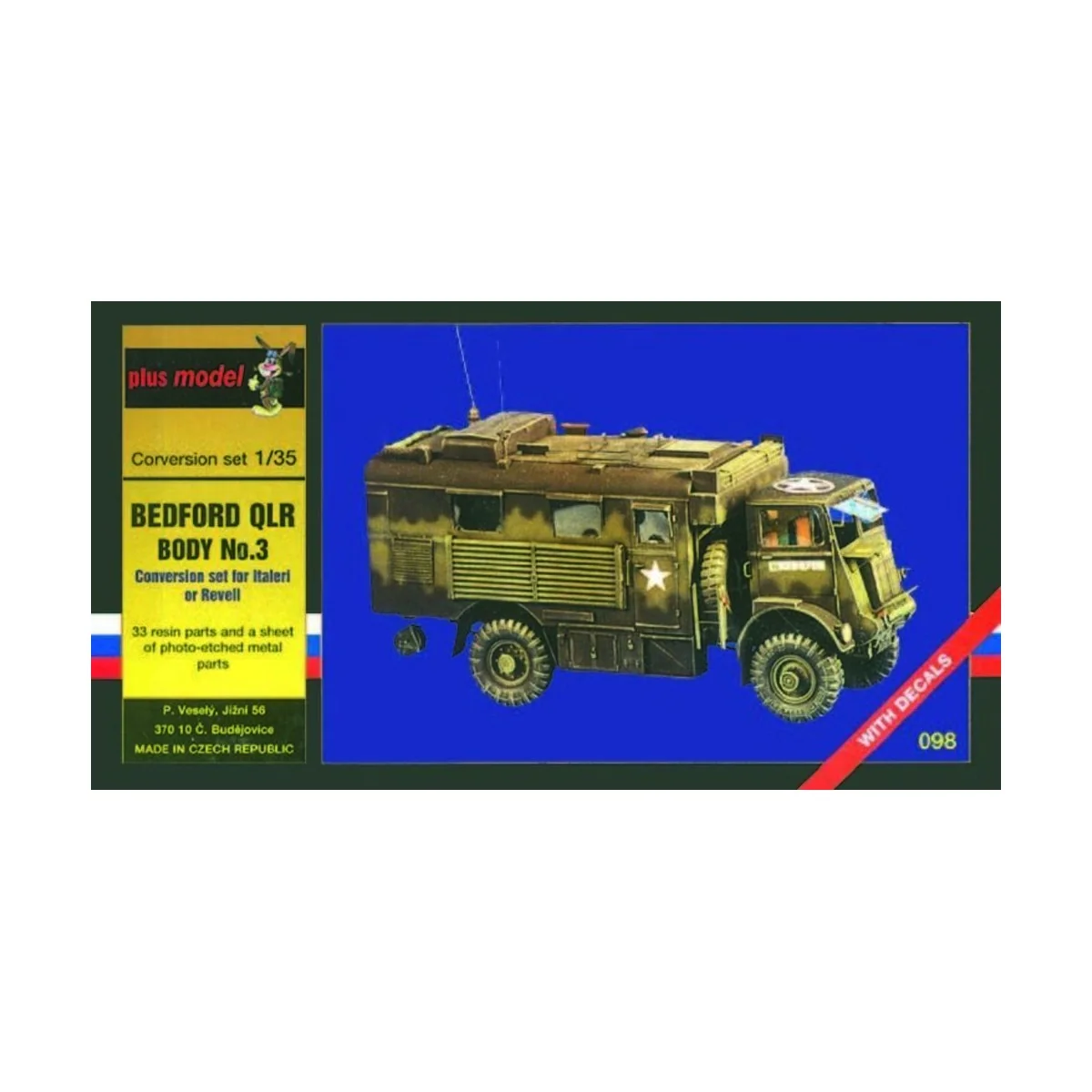 Bedford QLR Body No.3, 1/35 - Plus model 98 Bedford QLR Body No.3, 1/35 - Plus model 98