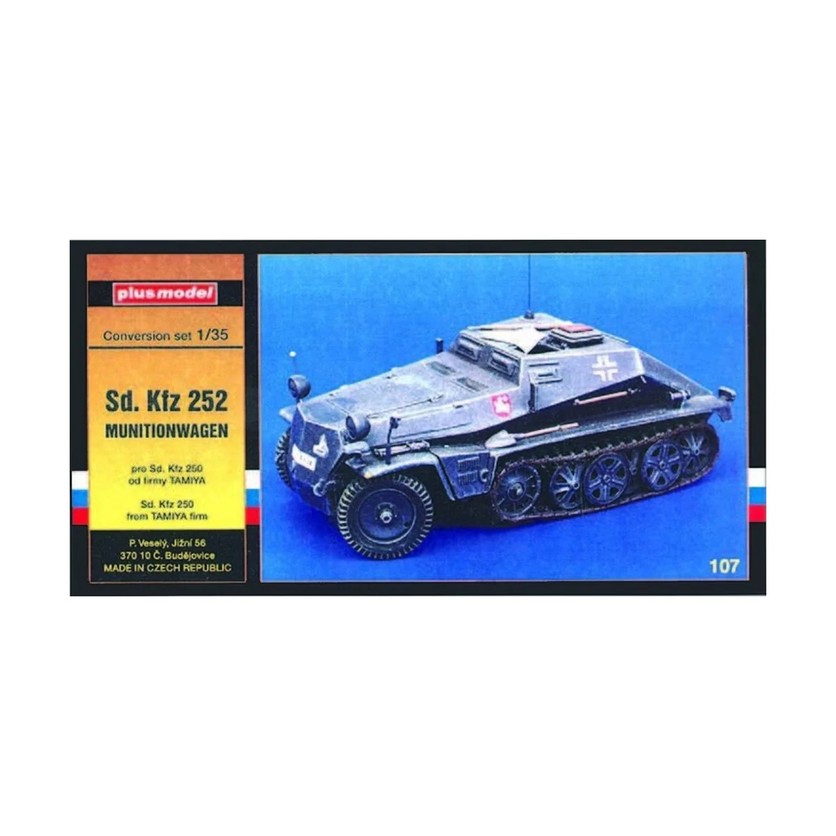 Sd.Kfz 252 Munitionswagen für Tamiya Bausatz, 1/35 - Plus model 107 Sd.Kfz 252 Munitionswagen für Tamiya Bausatz, 1/35 - Plus model 107
