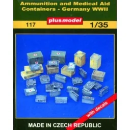 Munitions- und Medizinbehälter WW II, 1/35 - Plus model 117