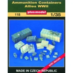 Munitionskontainer Alliierte WWII, 1/35 - Plus model 118