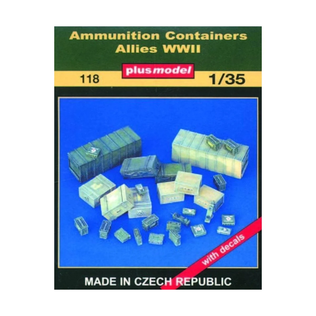 Munitionskontainer Alliierte WWII, 1/35 - Plus model 118
