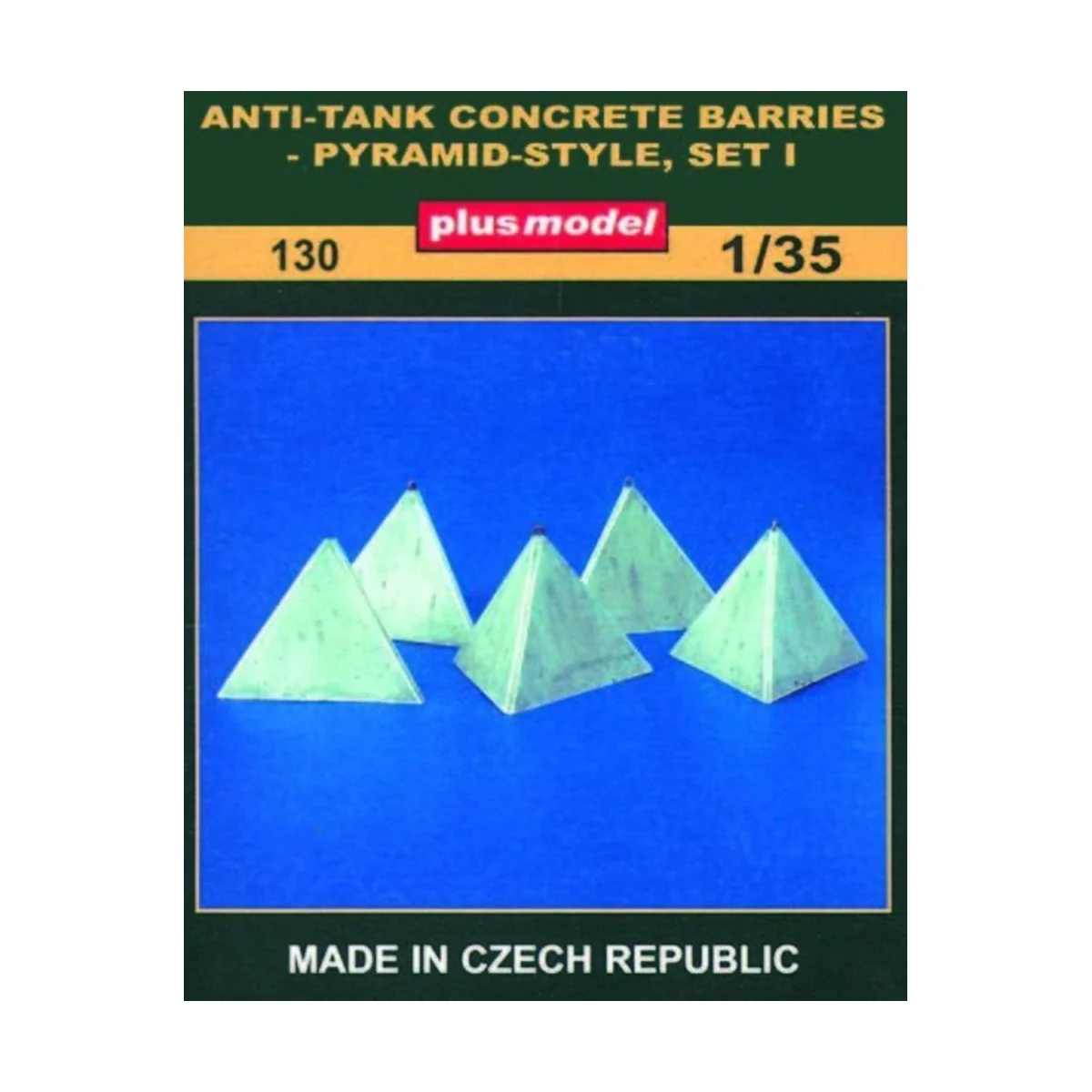 Panzerbarrikaden Pyramidenform Set I - Plus model 130