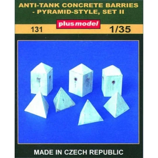 Panzerbarrikaden Pyramidenform Set II, 1/35 - Plus model 131
