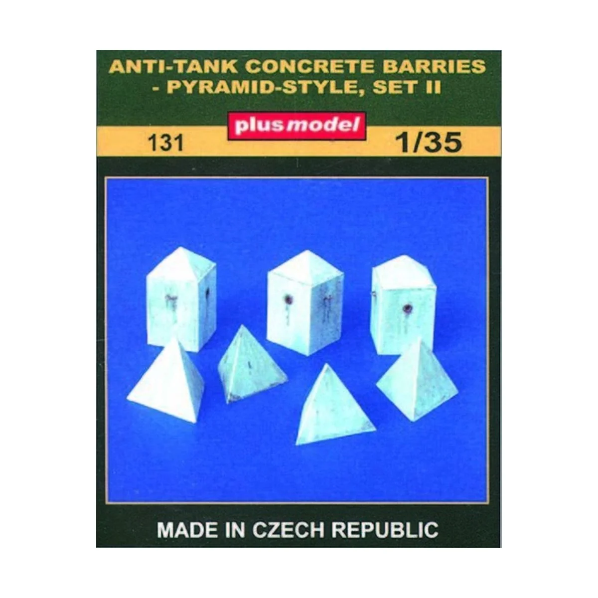 Panzerbarrikaden Pyramidenform Set II, 1/35 - Plus model 131