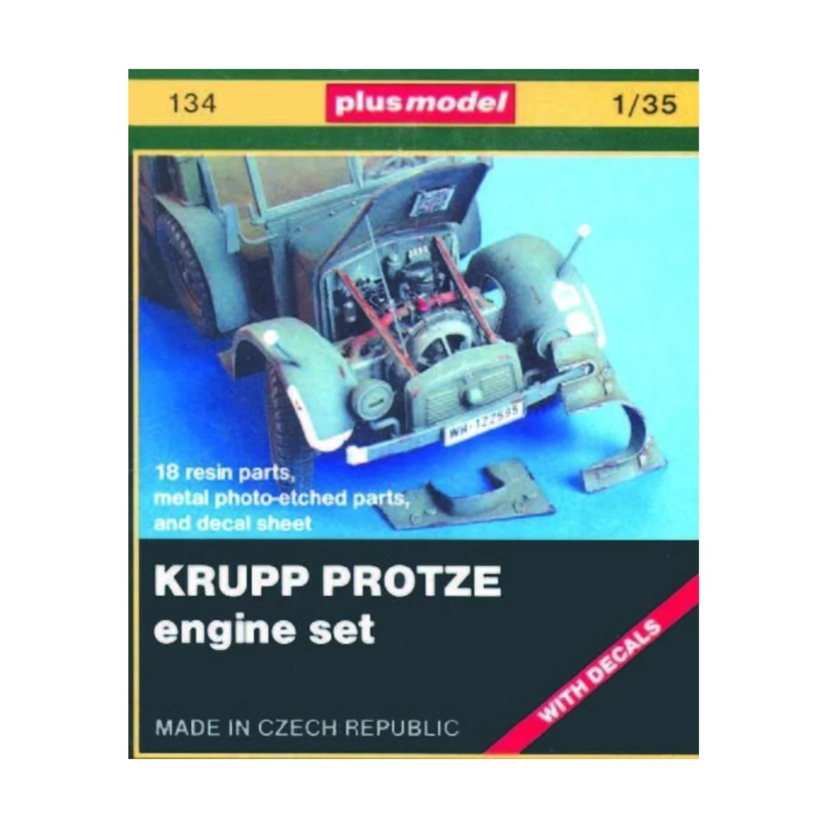 Krupp Protze Motorset, 1/35 - Plus model 134 Krupp Protze Motorset, 1/35 - Plus model 134