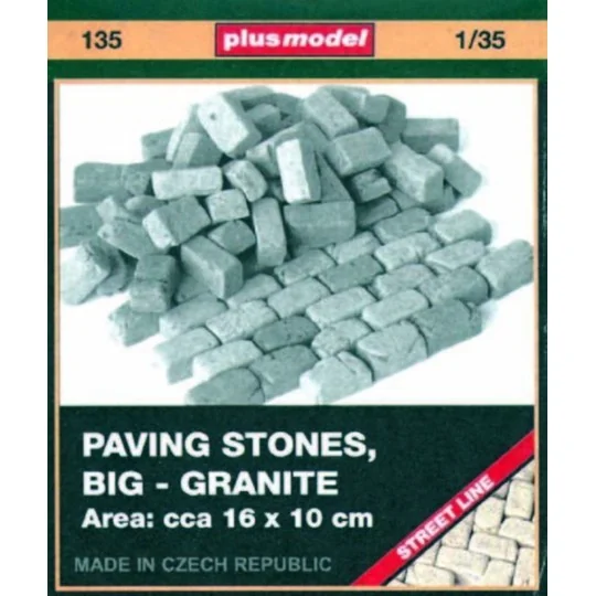 Pflastersteine, groß, Granit - Plus model 135