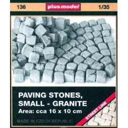 Pflastersteine, klein, Granit, 1/35 - Plus model 136