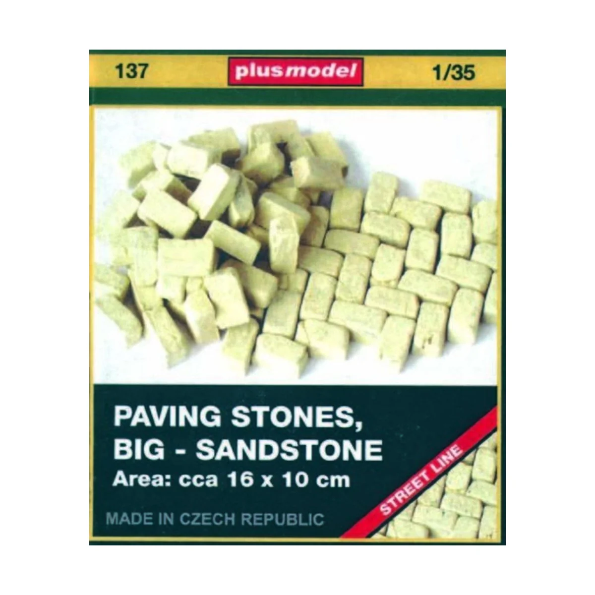 Pflastersteine, groß, Sandsteine, 1/35 - Plus model 137