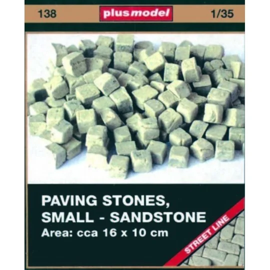 Pflastersteine, klein, Sandsteine, 1/35 - Plus model 138