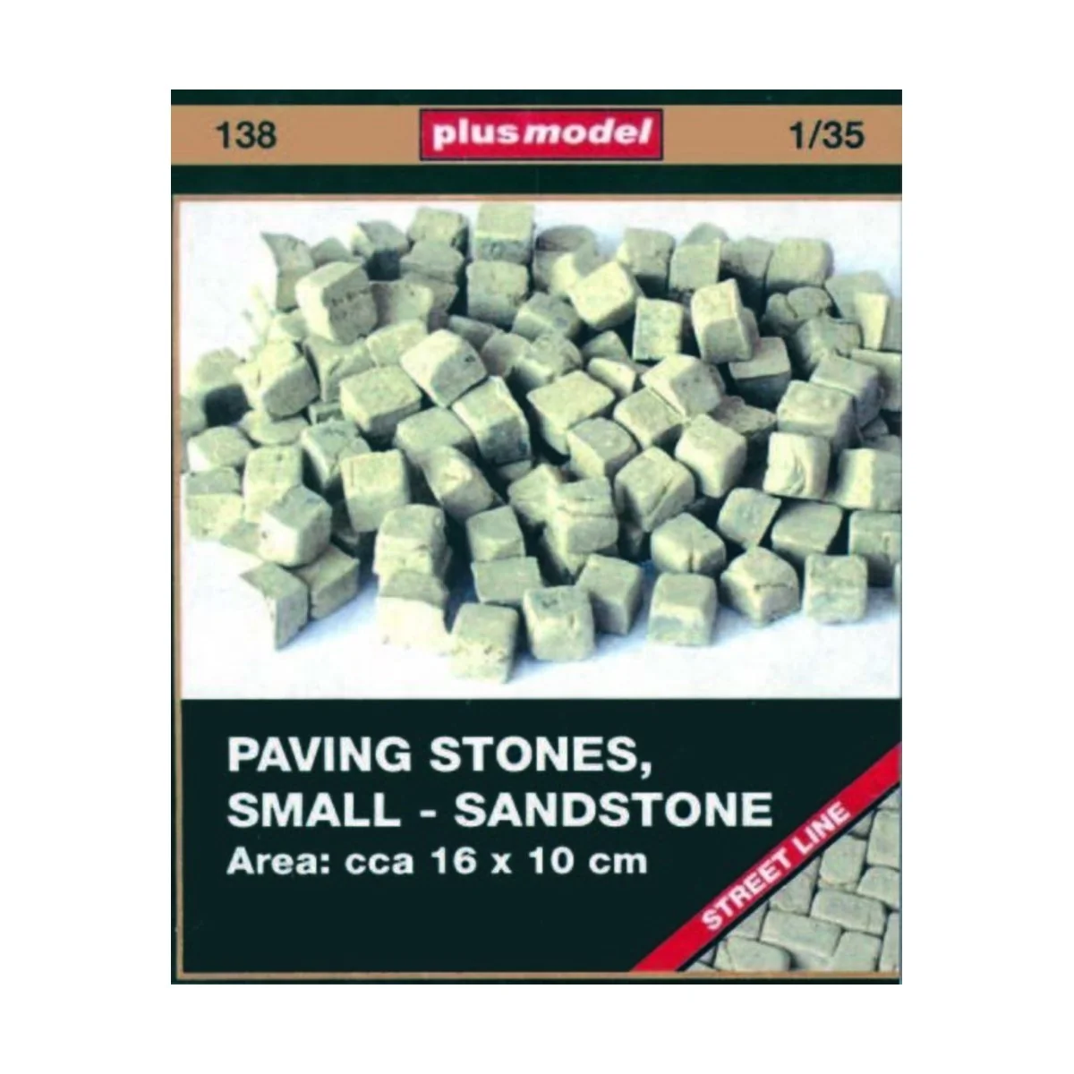 Pflastersteine, klein, Sandsteine, 1/35 - Plus model 138
