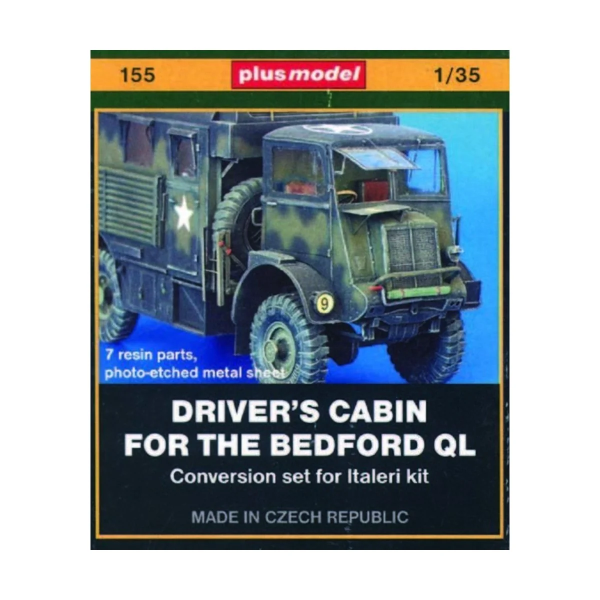 Bedford QL Fahrerkabine, 1/35 - Plus model 155
