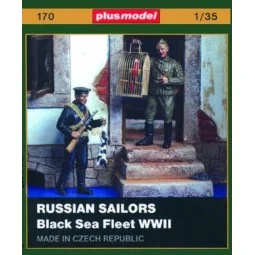 Russische Matrosen (Schwarzmeerflotte) WW II, 1/35 - Plus model 170