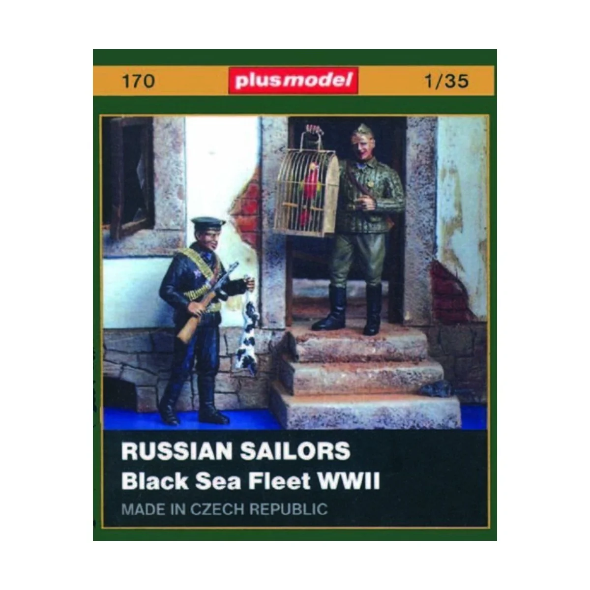 Russische Matrosen (Schwarzmeerflotte) WW II, 1/35 - Plus model 170