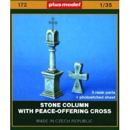 Steinläule mit Friedensangebot Kreuz - Plus model 172