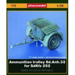Sd. Anh. 32 Munitionsanhänger für SdKfz. 252, 1/35 - Plus model 178