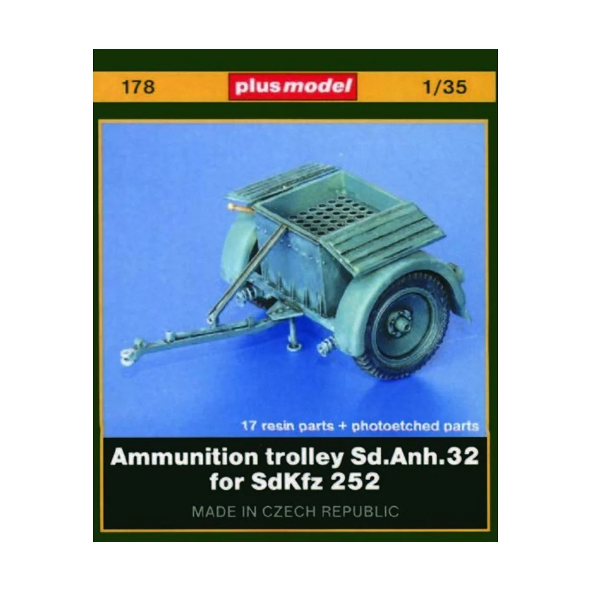 Sd. Anh. 32 Munitionsanhänger für SdKfz. 252, 1/35 - Plus model 178 Sd. Anh. 32 Munitionsanhänger für SdKfz. 252, 1/35 - Plus model 178