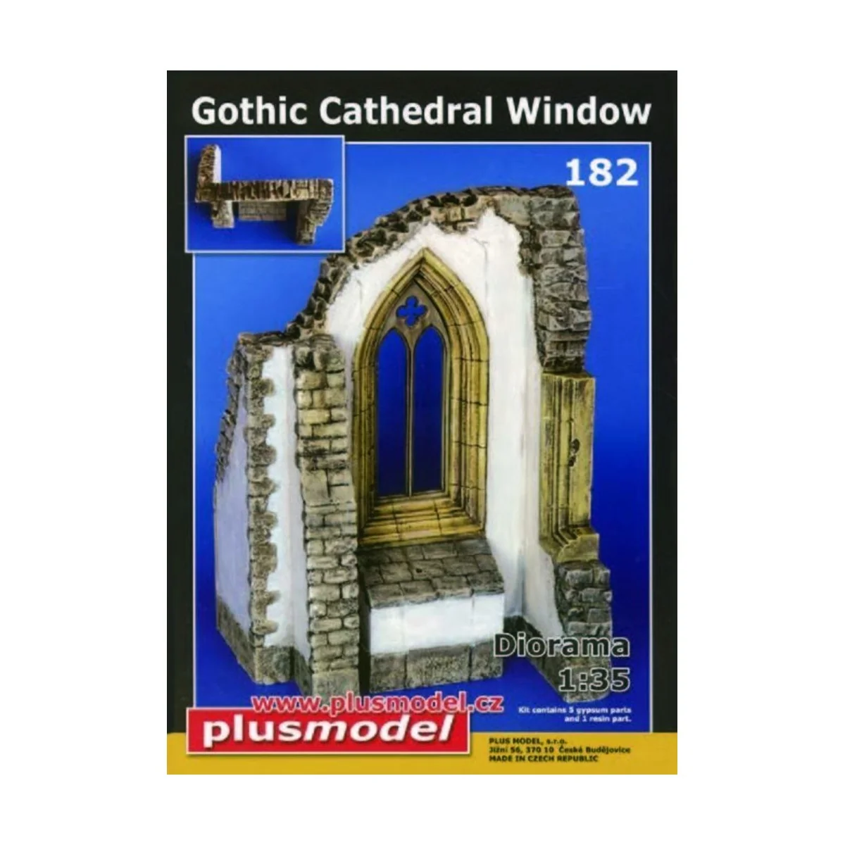 Gotisches Kathedralen Fenster, 1/35 - Plus model 182