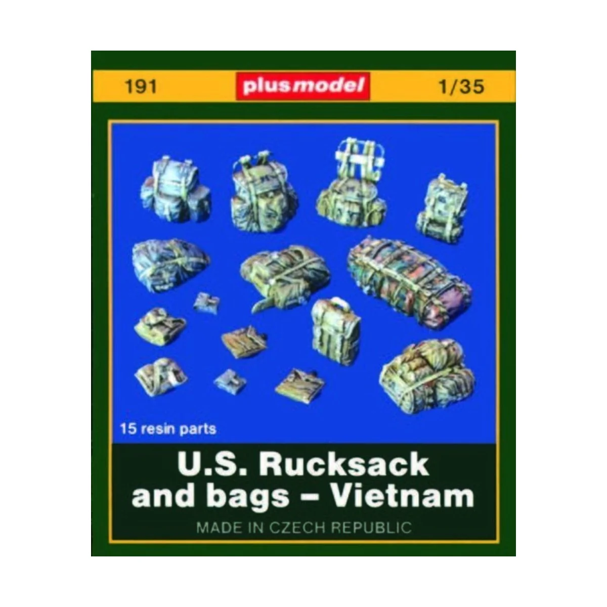 U.S. Rucksäcke und Taschen - Vietnam, 1/35 - Plus model 191