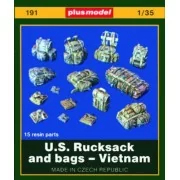 U.S. Rucksäcke und Taschen - Vietnam, 1/35 - Plus model 191