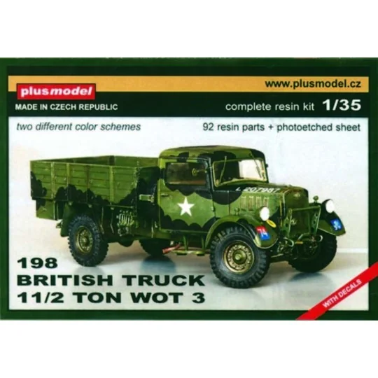 Britischer Lastwagen 1, 5 t WOT 3D, 1/35 - Plus model 198