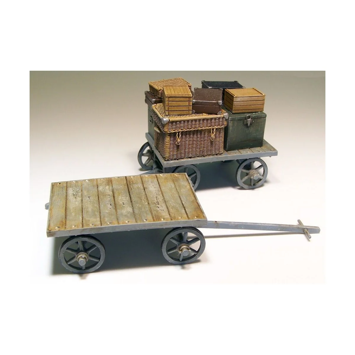 Railway car on baggages, 1/35 - Plus model 207