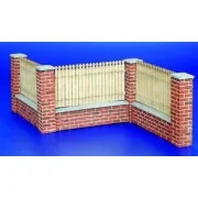 Zaun mit Mauerabschluss - Plus model 215