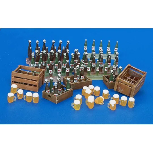 Bierkisten, -flaschen und -Gläser, 1/35 - Plus model 220